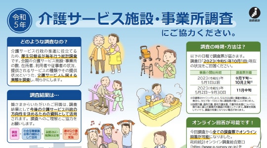 令和5年介護サービス施設・事業所調査への協力を依頼 | 老施協デジタル